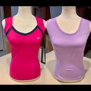 NWOT NIKE DRI FIT SPORTS TANK TOPS SET (2)